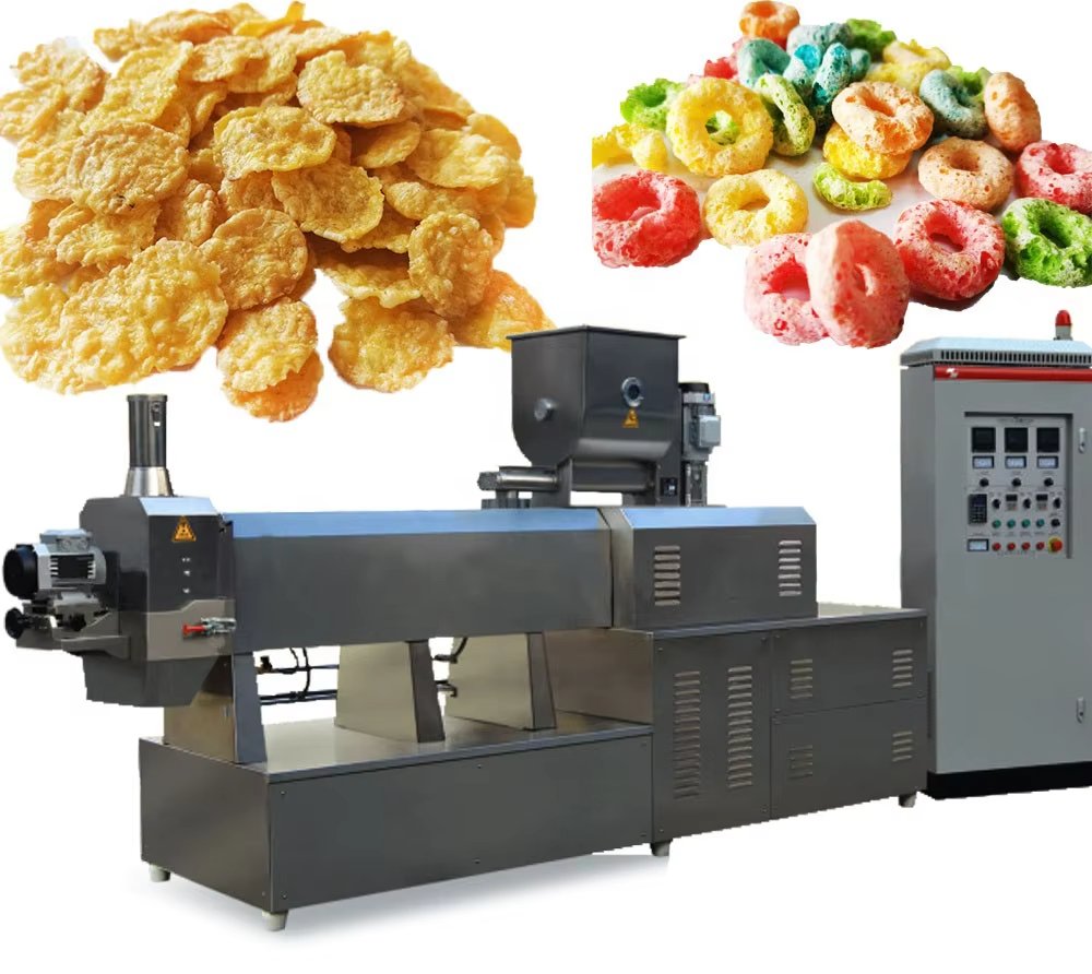 Korean Factory Direct High Quality Automatic Puffed Rice Corn Snack Extruder Machine for Chocolate and Vegetable Processing