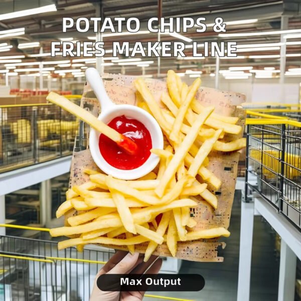Hot Sale French Fries Production Line Snack Food Potato Chips Making Machine for Processing Fruit Candy Vegetables Other Foods - Image 3