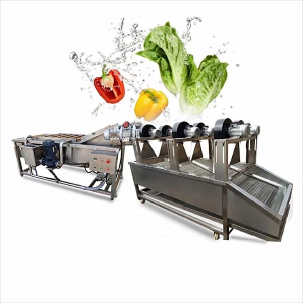 High Efficiency Bubble Washer Machine for Industrial Cleaning Vegetables Fruits Mango Date Blueberry Strawberry New Corn Motor - Image 3