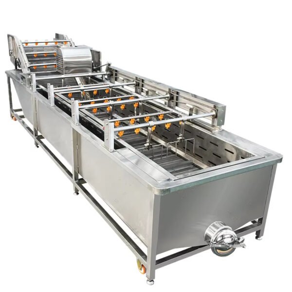 High Efficiency Bubble Washer Machine for Industrial Cleaning Vegetables Fruits Mango Date Blueberry Strawberry New Corn Motor - Image 2