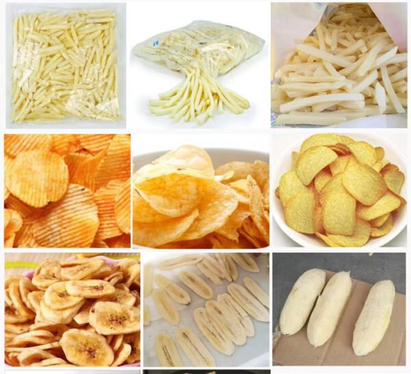 Industrial Commercial Fully Automatic Fried Potato Chips Frozen French Fries Making Machine Potato Chip Production Line - Image 4