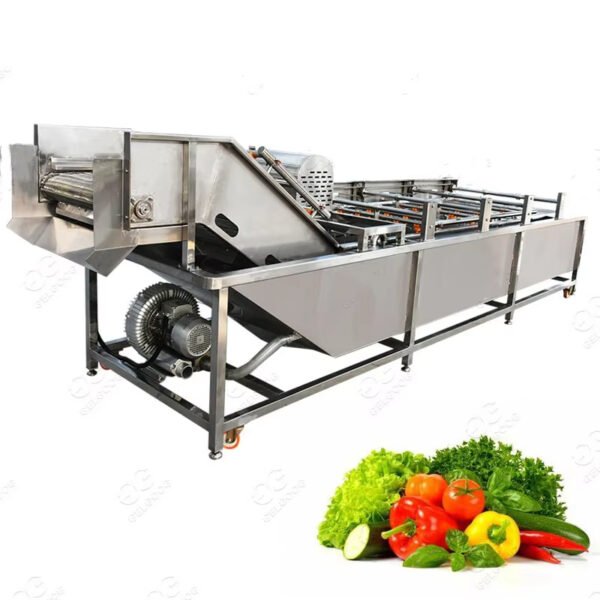High Efficiency Bubble Washer Machine for Industrial Cleaning Vegetables Fruits Mango Date Blueberry Strawberry New Corn Motor - Image 4