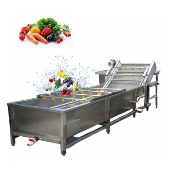 High Efficiency Bubble Washer Machine for Industrial Cleaning Vegetables Fruits Mango Date Blueberry Strawberry New Corn Motor - Image 5